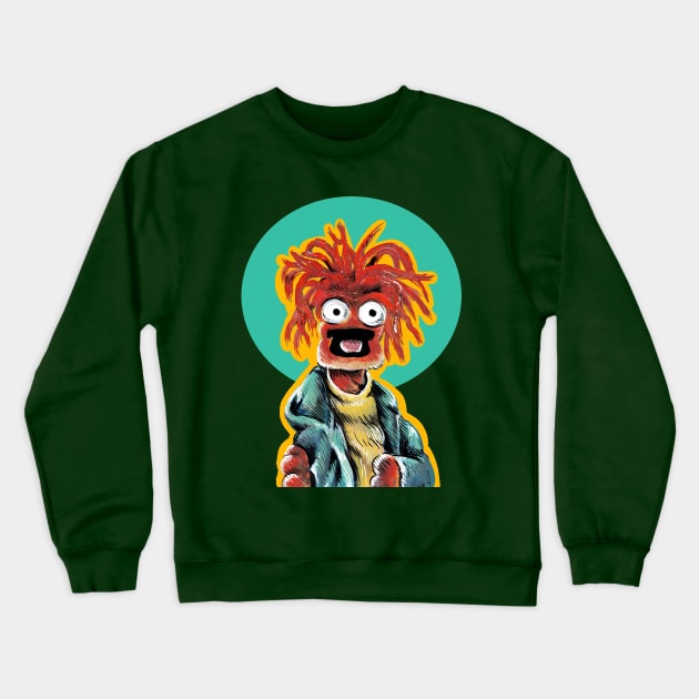 Pepe the King Prawn Muppets Fan Art Illustration Crewneck Sweatshirt by CatsandBats